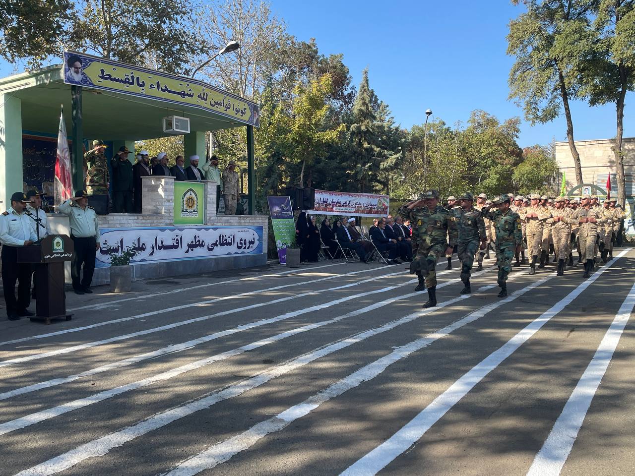 برگزاری مراسم صبحگاه مشترک نیروهای مسلح در خوی