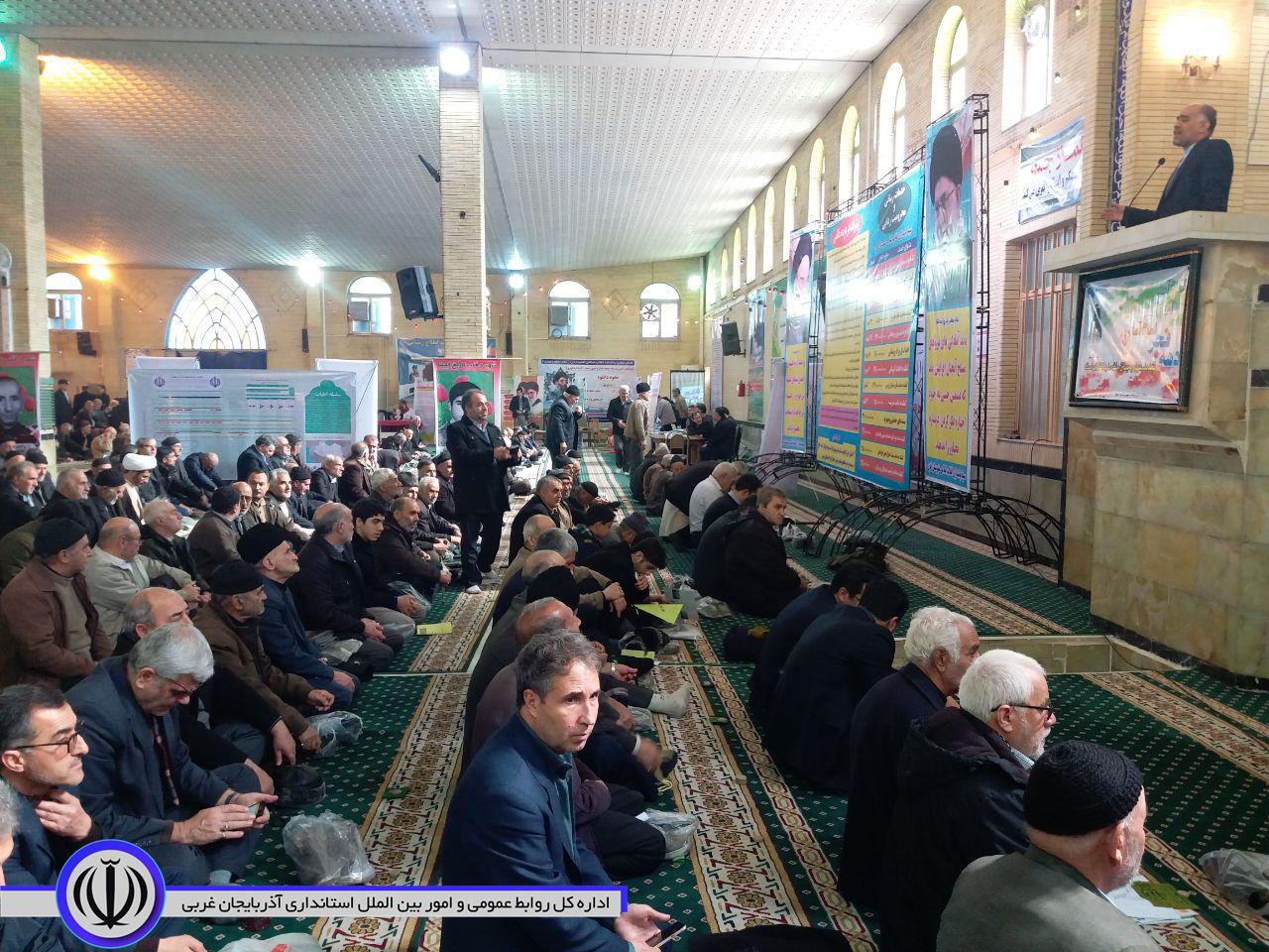 سخنرانی فرماندار شهرستان خوی به مناسبت اولین روز از دهه مبارکه فجر پیش از خطبه های نماز جمعه