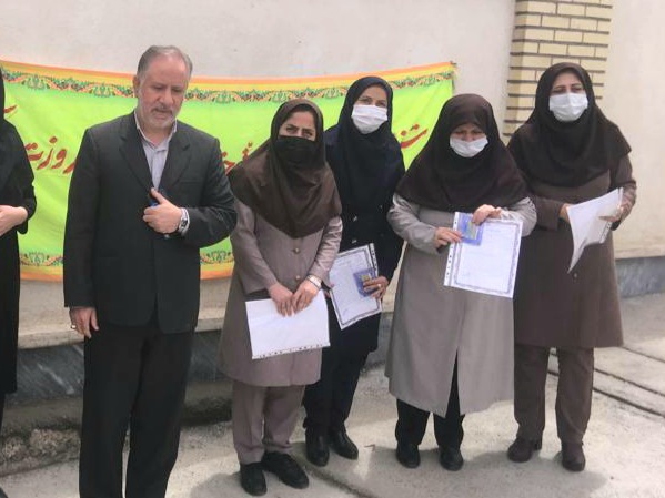 تجلیل فرماندار خوی از فرهنگیان بخش قطور