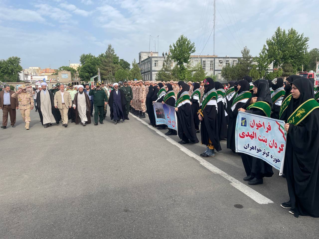 برگزاری صبحگاه مشترک نیروهای مسلح مستقر در خوی