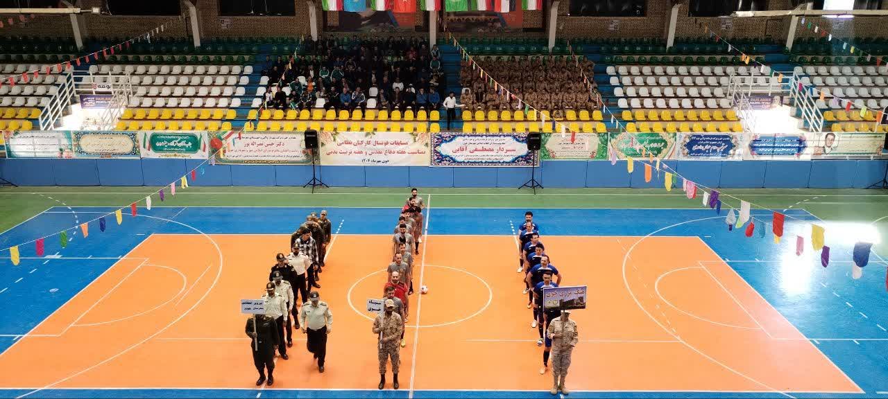 آغاز مسابقات فوتسال نیروهای مسلح در خوی با حضور فرماندار ویژه خوی