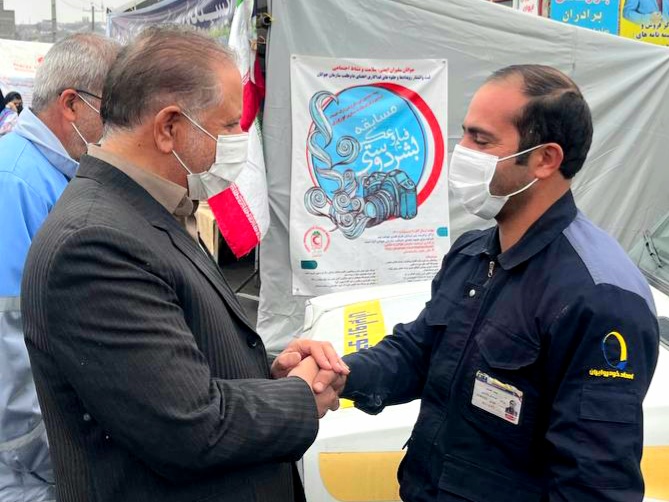 بازدید سرپرست فرمانداری ویژه شهرستان خوی از ایستگاه های راهنمای مسافرین نوروزی