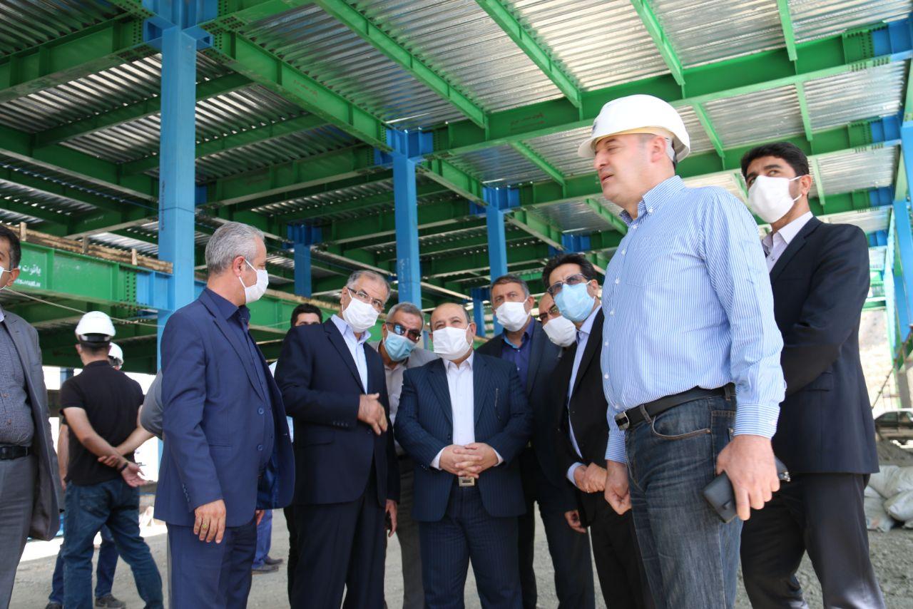بازدید معاون سیاسی، امنیتی و اجتماعی استاندار آذربایجان غربی و فرماندار شهرستان خوی از روند احداث پایانه مرزی رازی