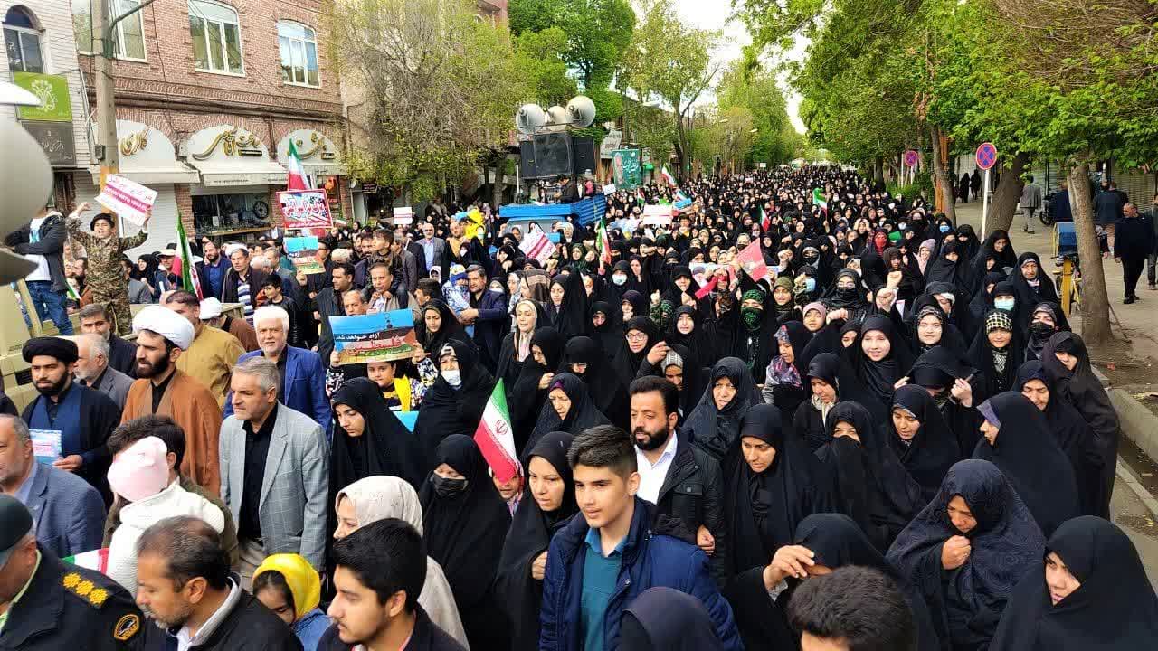 راهپیمایی روز قدس در خوی