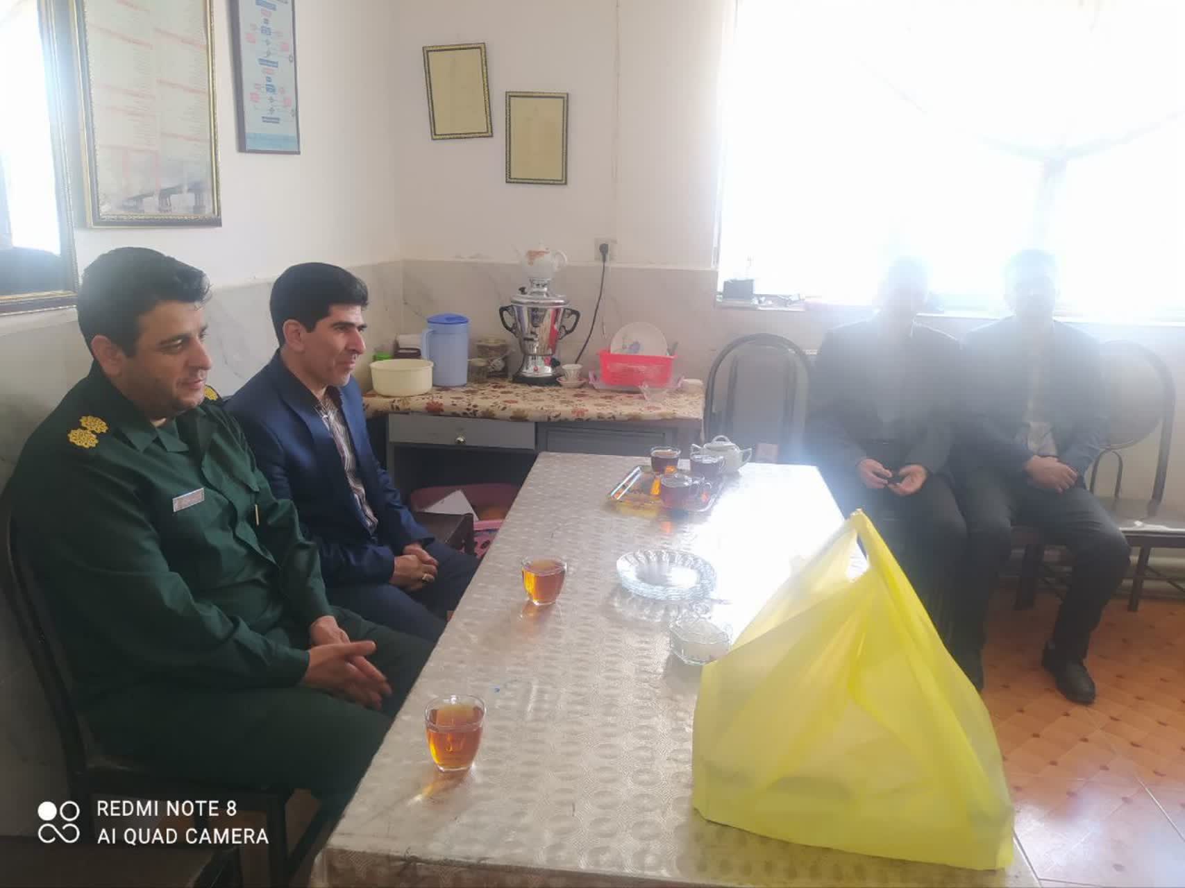 حضور بخشدار ایواوغلی در مدارس بخش