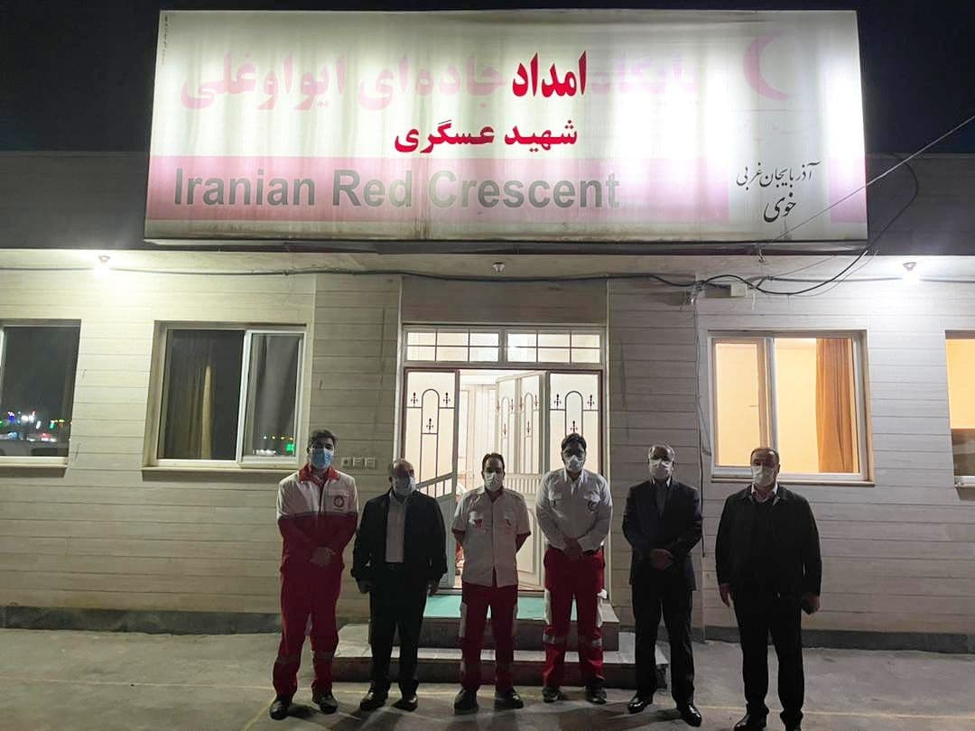بازدید فرماندار ویژه شهرستان خوی از پایگاه های امداد و نجات جاده ای