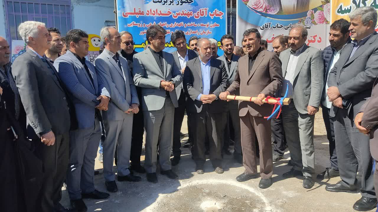 آغاز عملیات اجرایی مدرسه 3 کلاسه خیر ساز در روستای فنایی خوی