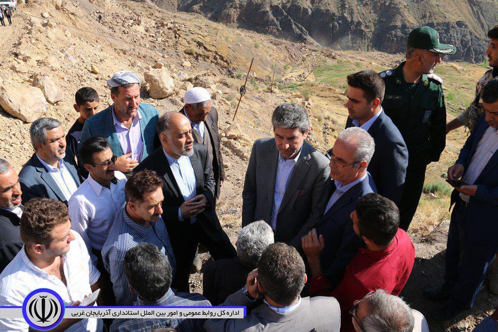 بازدید استاندار آذربایجان غربی از روستای کفچرین بخش قطور شهرستان خوی