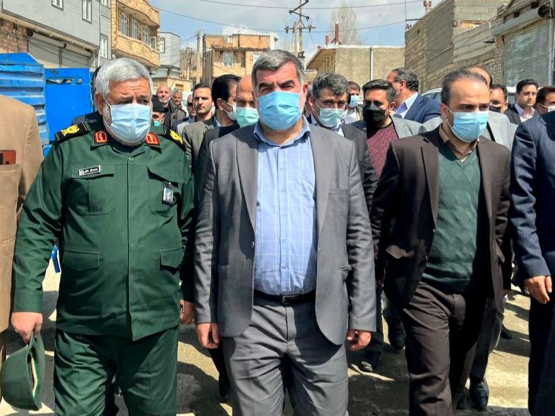 بازدید رئیس بنیاد مسکن انقلاب اسلامی کشور از مناطق بخش های مرکزی و فیرورق