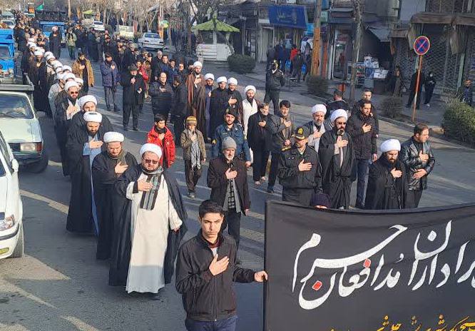 عزاداری خیابانی مردم خوی در سوگ شهادت حضرت فاطمه زهرا (س)