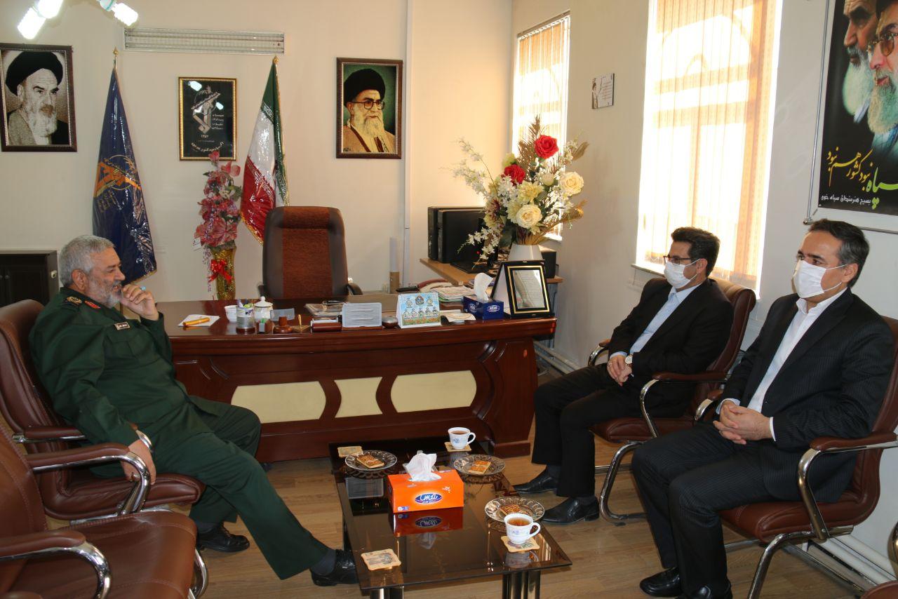 دیدار سرپرست فرمانداری با فرمانده سپاه شهرستان خوی