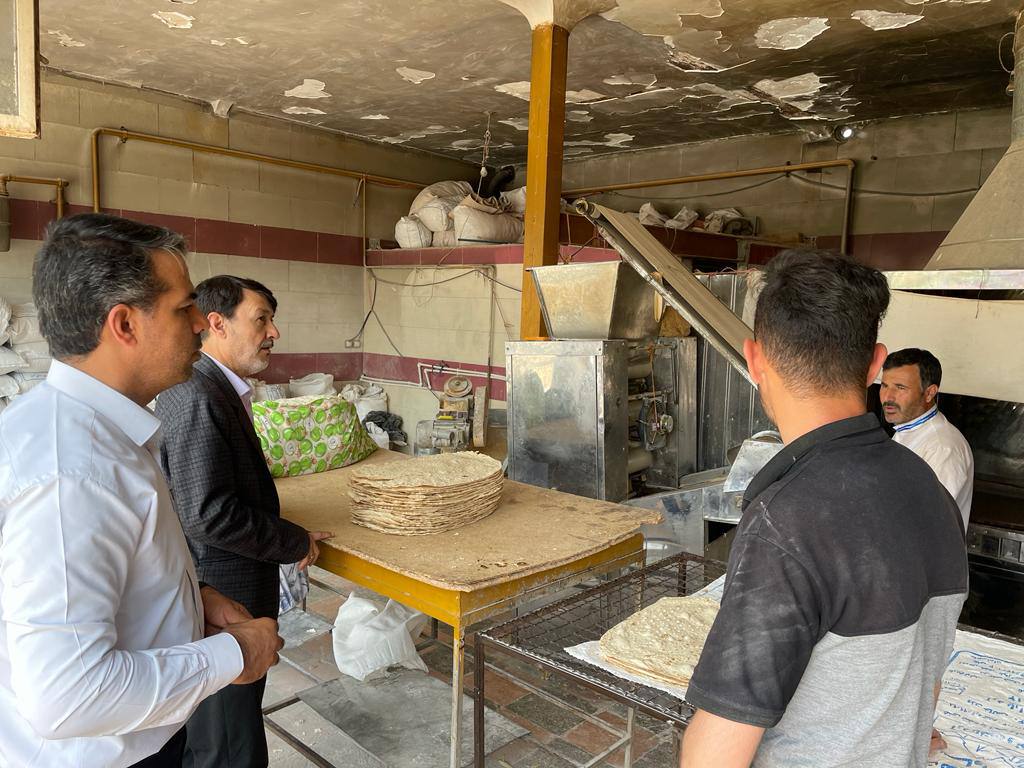 بازدید سرزده معاون فرماندار از نانوایی های سطح شهر دیزج دیز و روستای عذاب