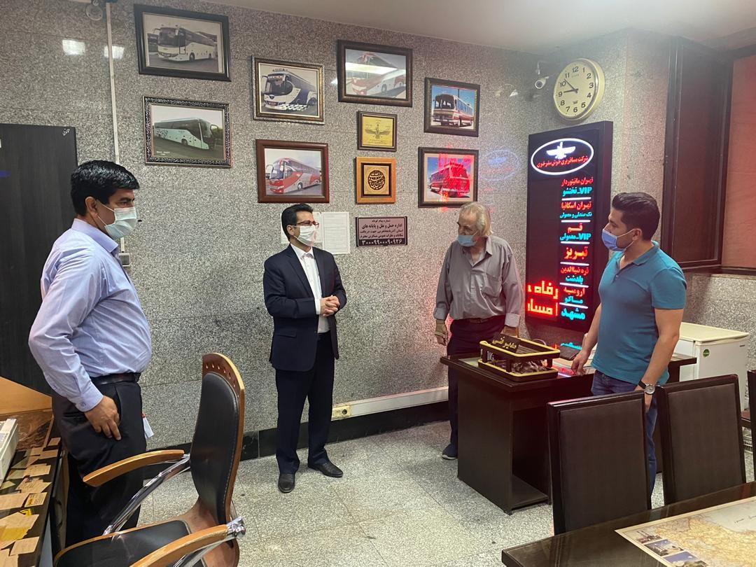بازدید سرپرست فرمانداری شهرستان خوی از پایانه مسافربری