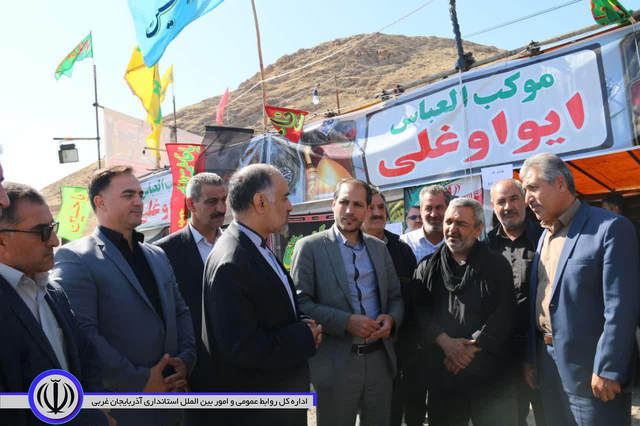 بازدید فرماندار شهرستان خوی از موکب العباس شهر ایواغلی