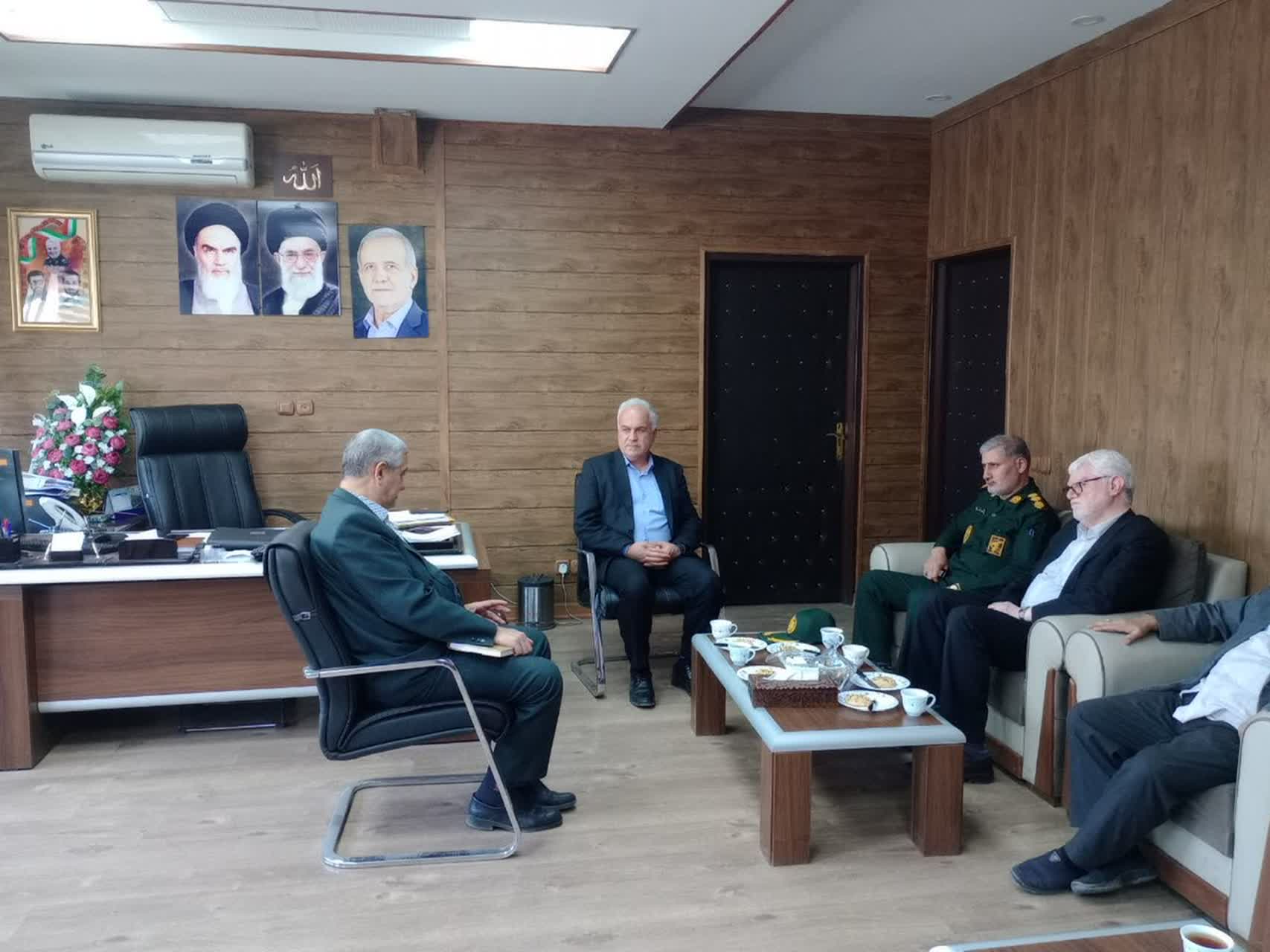 دیدار هیئت رزمندگان اسلام شهرستان با سرپرست فرمانداری خوی