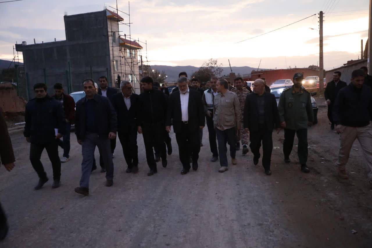 آلبوم تصویری / بازدید میدانی استاندار آذربایجانغربی از روند بازسازی مناطق زلزلهزده خوی