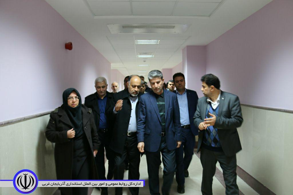 بازدید استاندار آذربایجان غربی از بیمارستان آیت الله خوئی شهرستان خوی