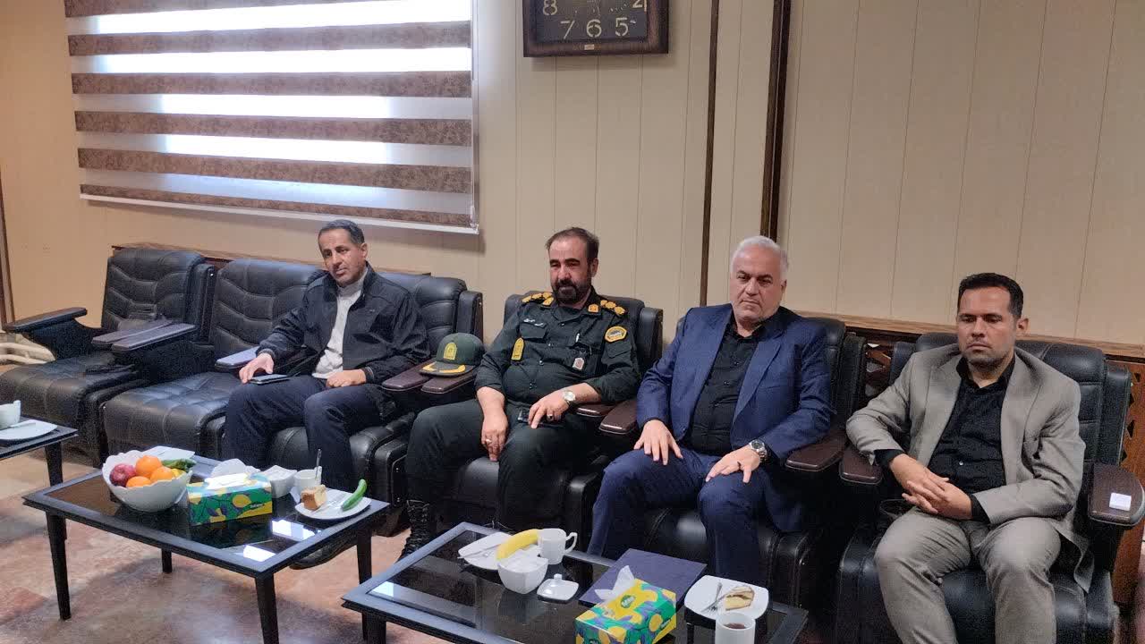 دیدار فرماندار ویژه خوی با رئیس جدید دادگستری این شهرستان