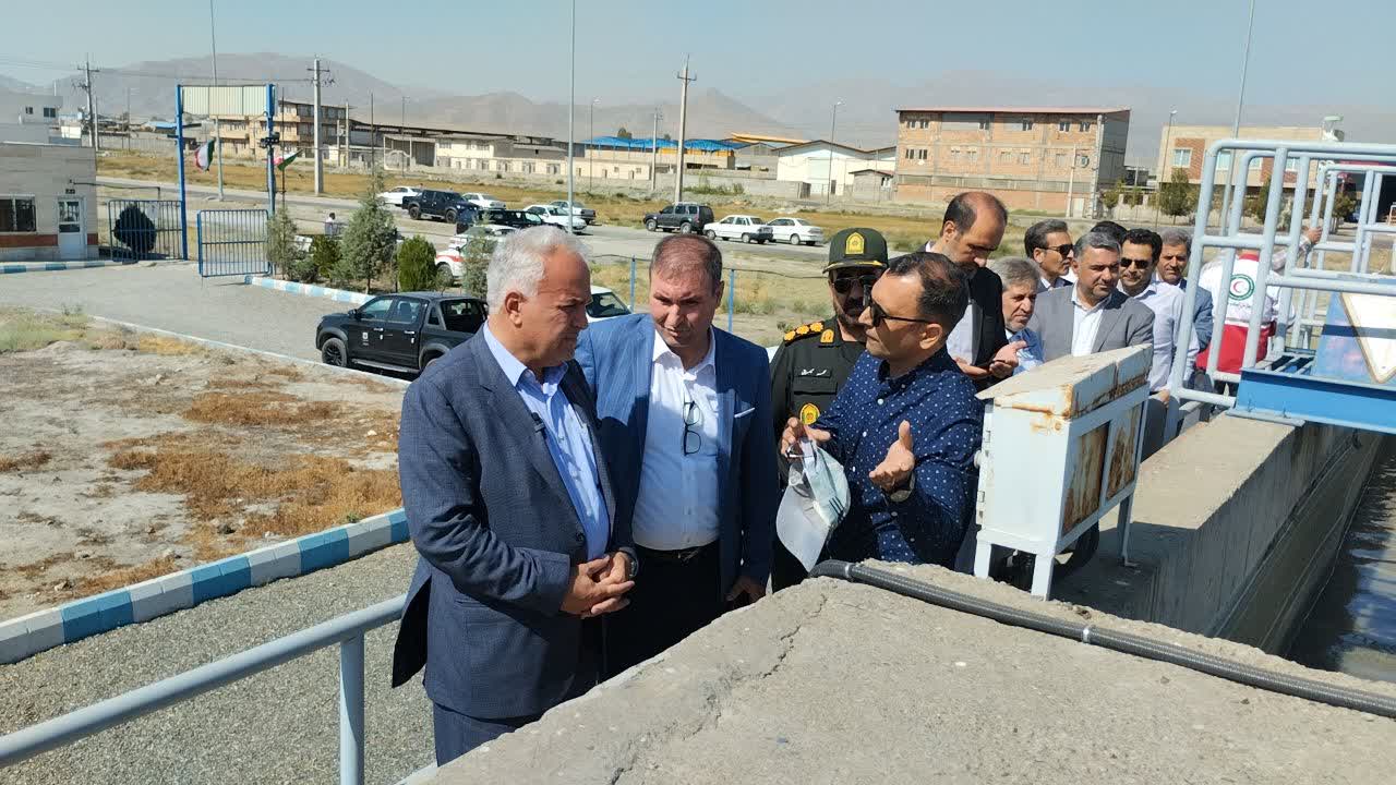 افتتاح پروژه اورهال و بازنگری تصفیه‌خانه فاضلاب شهرک صنعتی خوی با حضور سرپرست فرمانداری