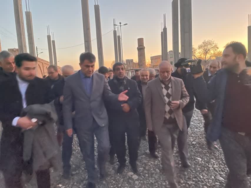 آلبوم تصویری/ بازدید وزیر میراث فرهنگی، صنایع دستی و گردشگری از عملیلت اجرایی یادمان شمس تبریزی خوی
