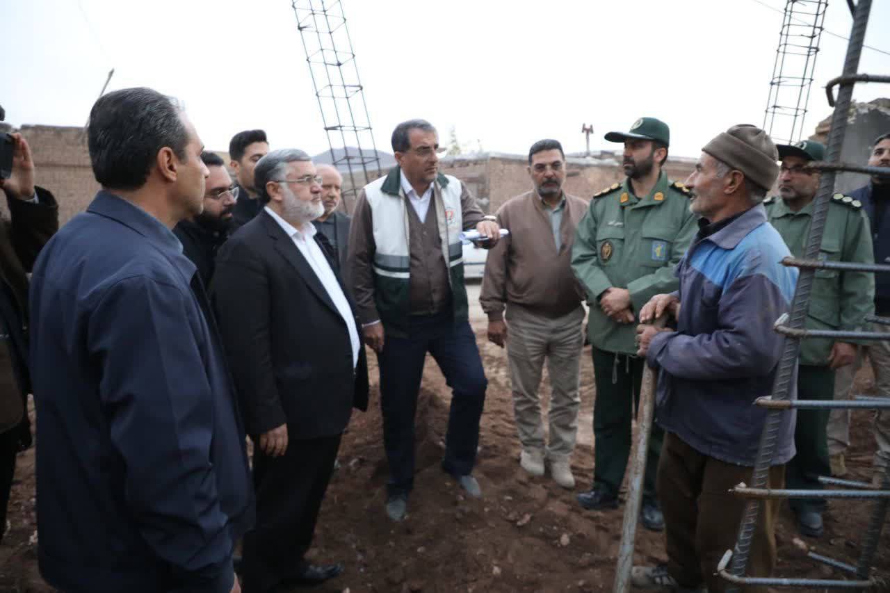 آلبوم تصویری / بازدید میدانی استاندار آذربایجانغربی از روند بازسازی مناطق زلزلهزده خوی