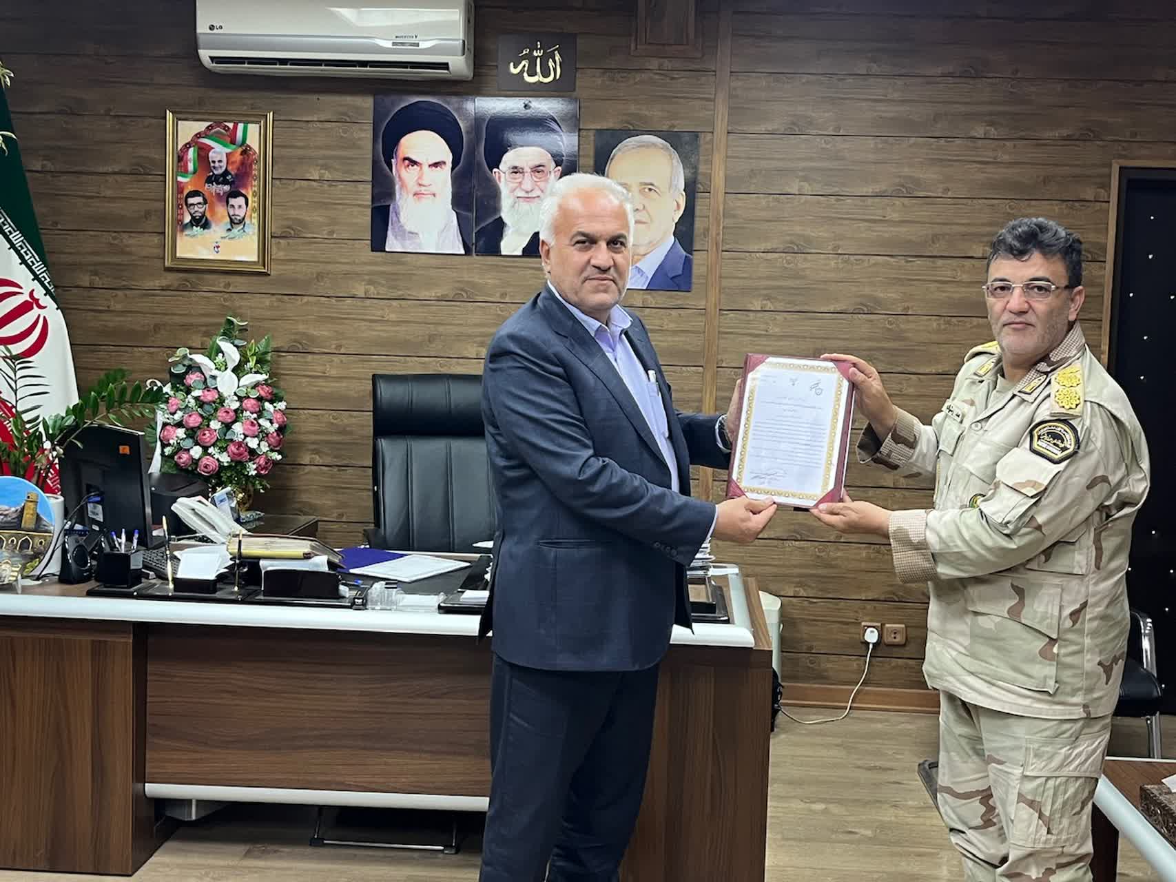 دیدار فرمانده هنگ مرزی خوی با سرپرست فرمانداری ویژه شهرستان