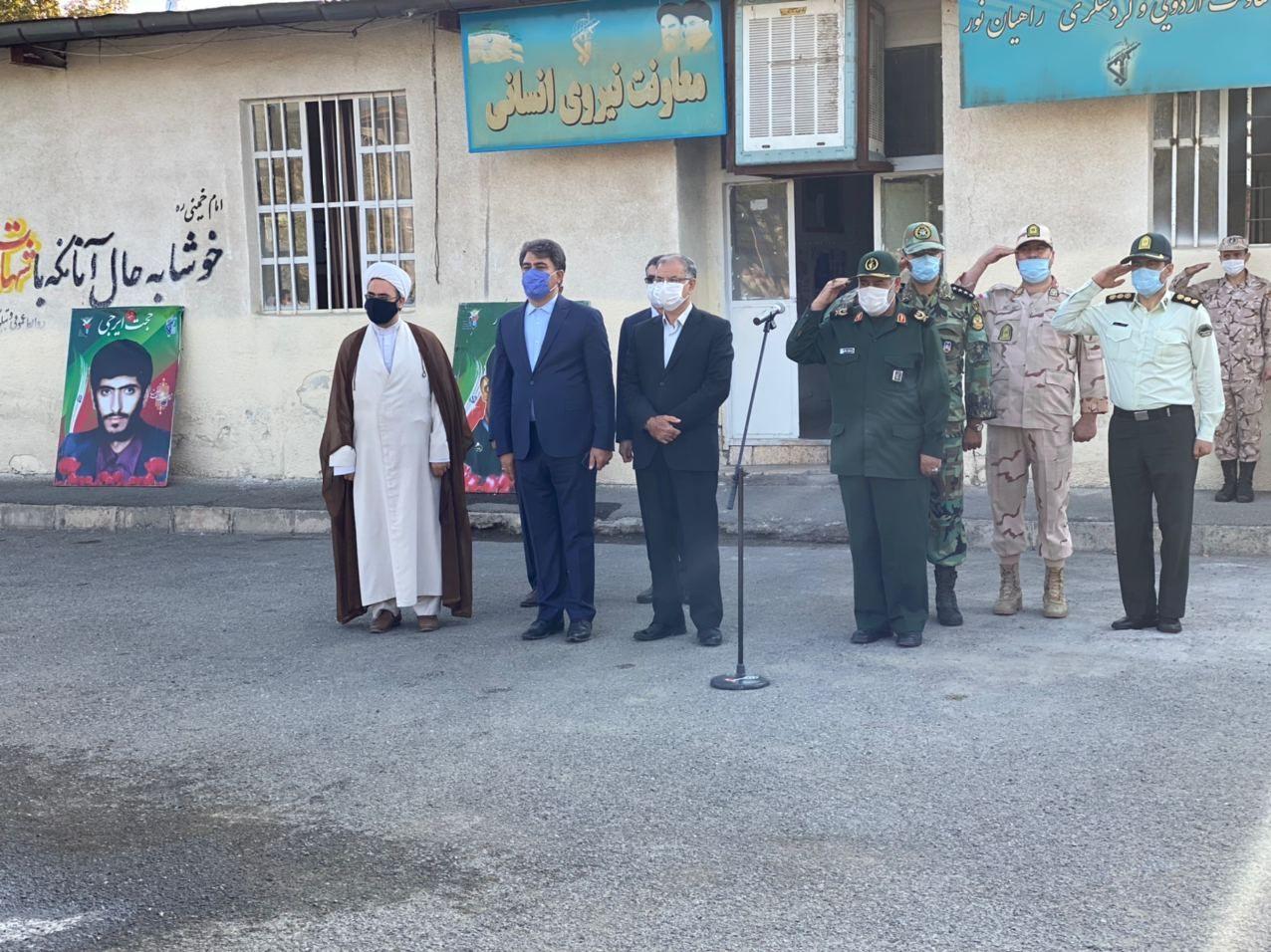 برگزاری صبحگاه مشترک نیروهای مسلح بمناسبت هفته دفاع مقدس در شهرستان خوی
