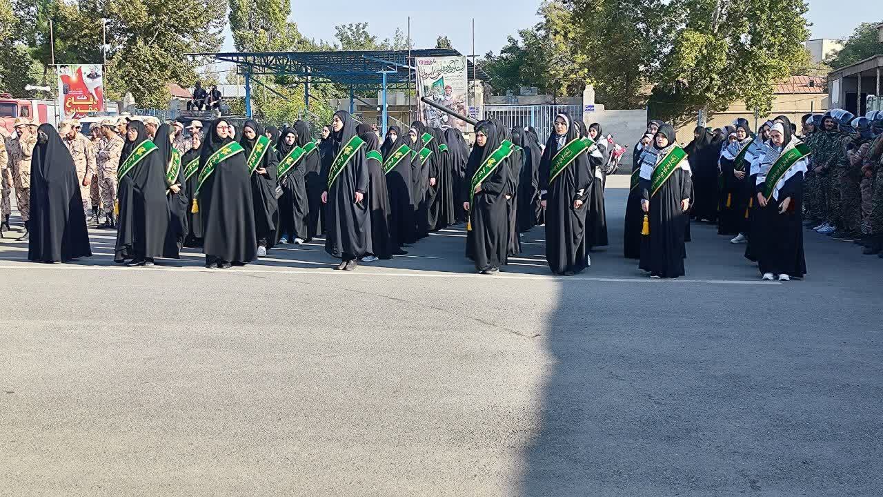 برگزاری مراسم صبحگاه مشترک نیروهای مسلح خوی