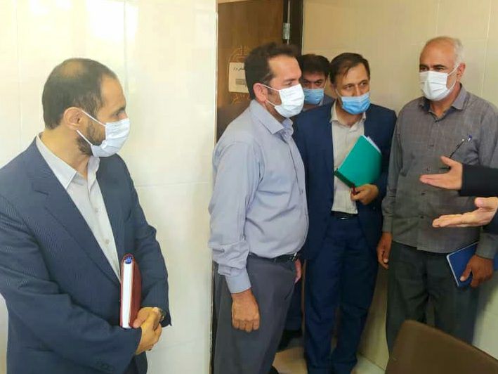 بازدید بخشدار صفائیه از درمانگاه جامع شهر زرآباد