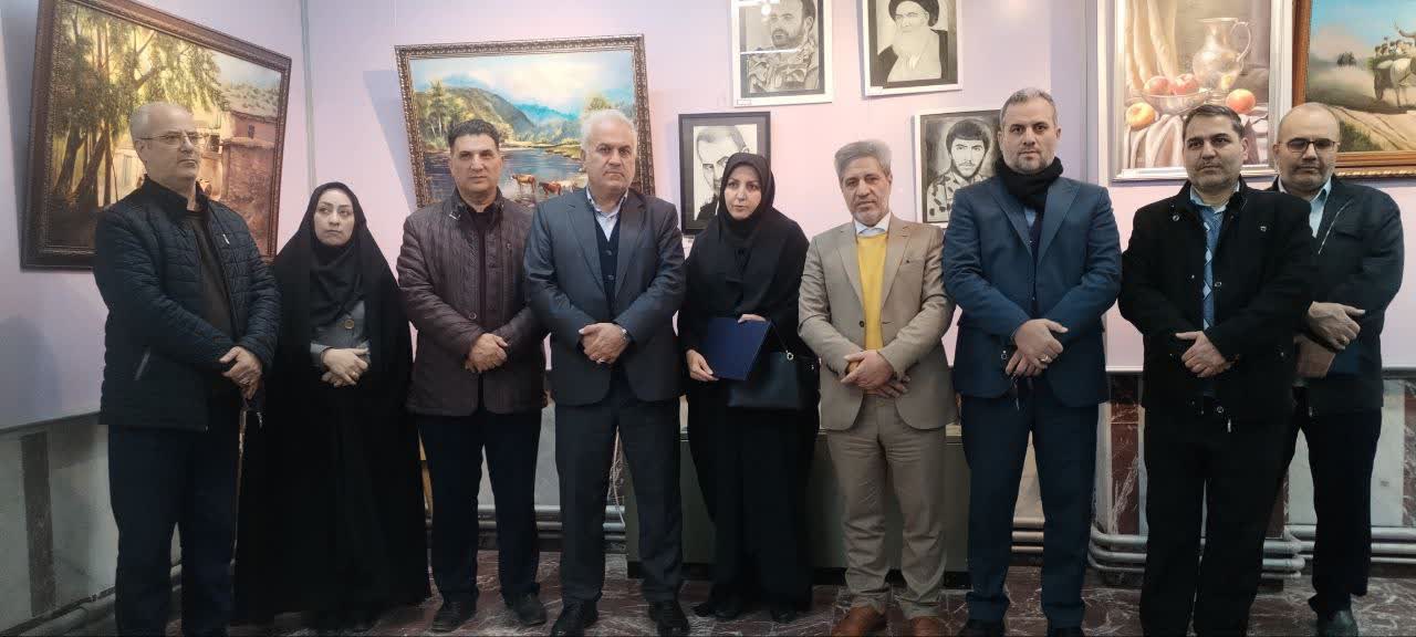 حضور معاون استاندار و فرماندار ویژه در آیین افتتاحیه نمایشگاه نقاشی در نگارخانه اداره فرهنگ و ارشاد اسلامی شهرستان خوی