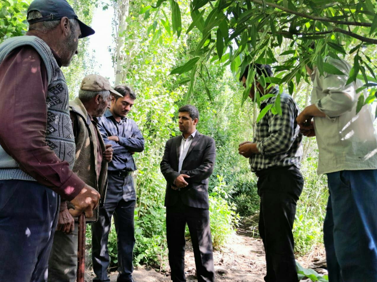 بازدید بخشدار فیرورق از روستای قریس
