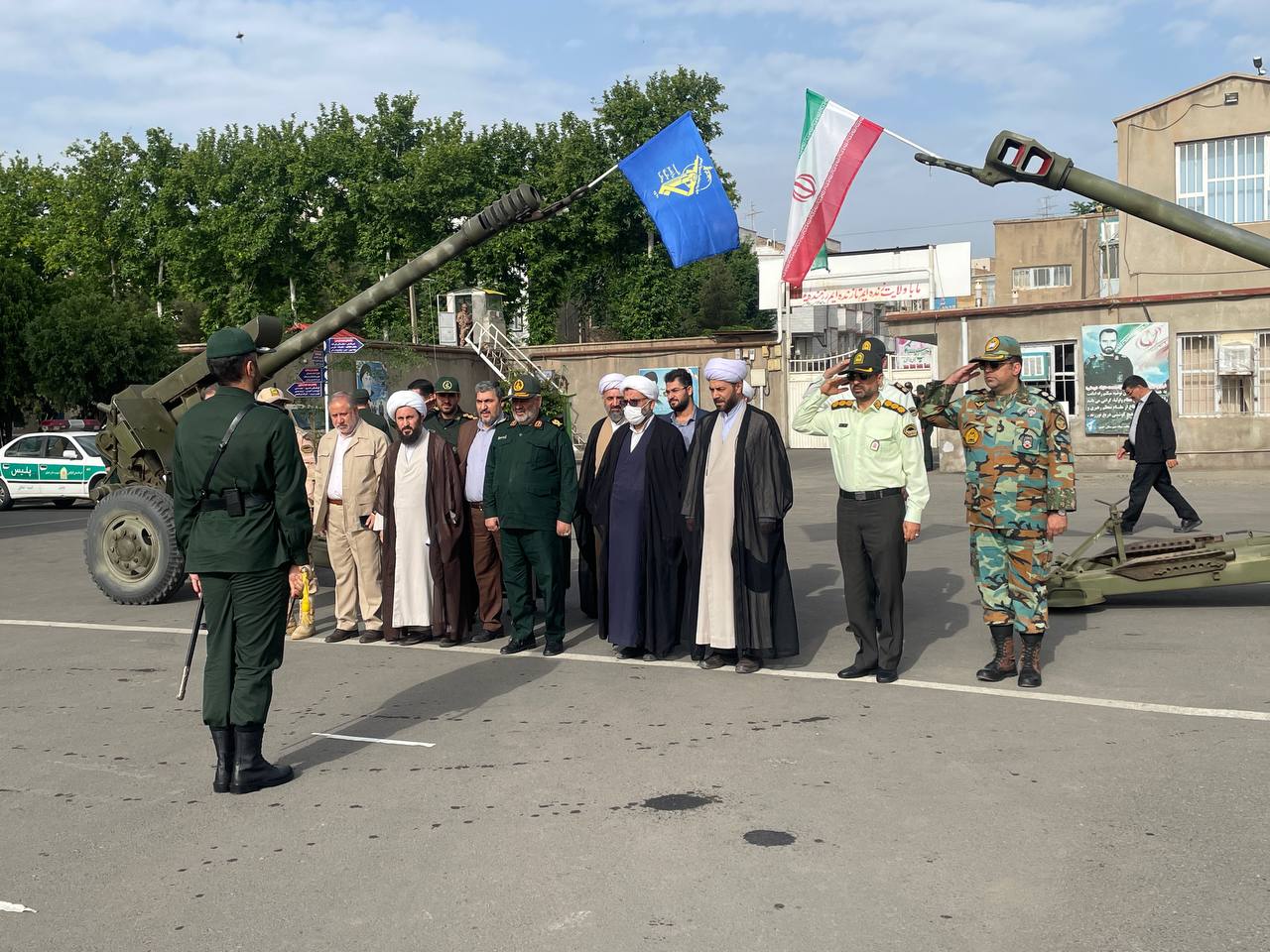 برگزاری صبحگاه مشترک نیروهای مسلح مستقر در خوی