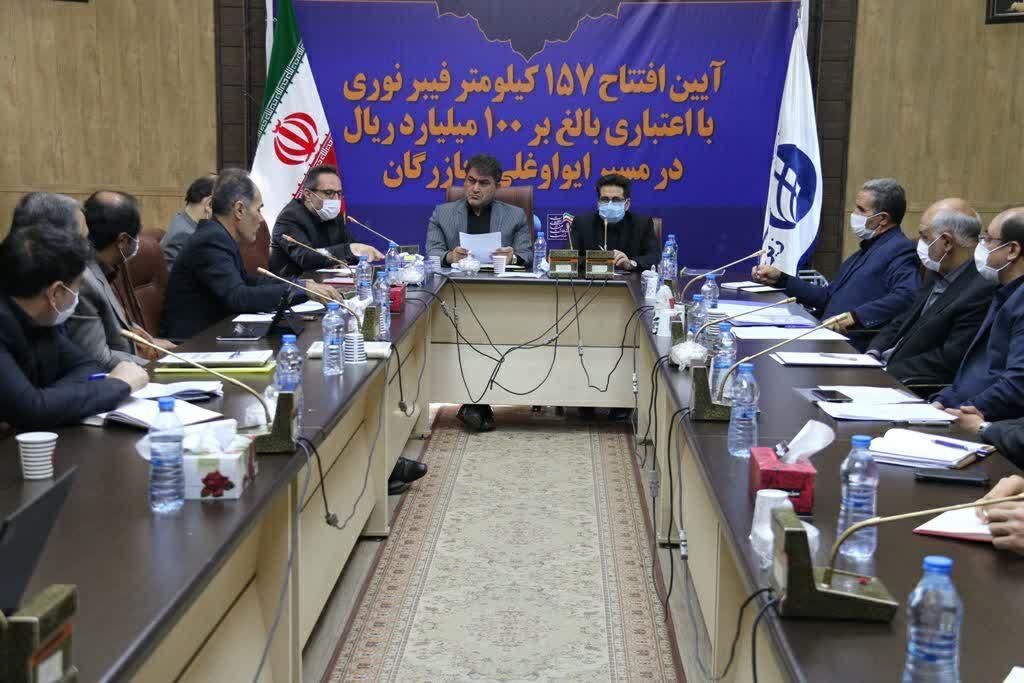 افتتاح خط فیبر نوری مسیر ایواوغلی- بازرگان در ششمین روز از هفته دولت در شهرستان خوی