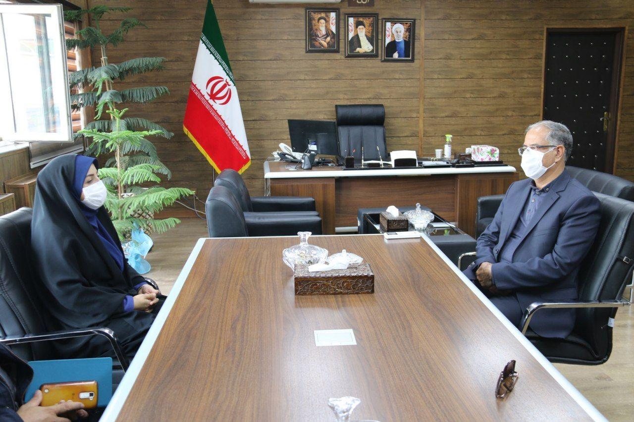 دیدار مدیرکل نهاد کتابخانه های عمومی استان آذربایجان غربی با فرماندار شهرستان خوی