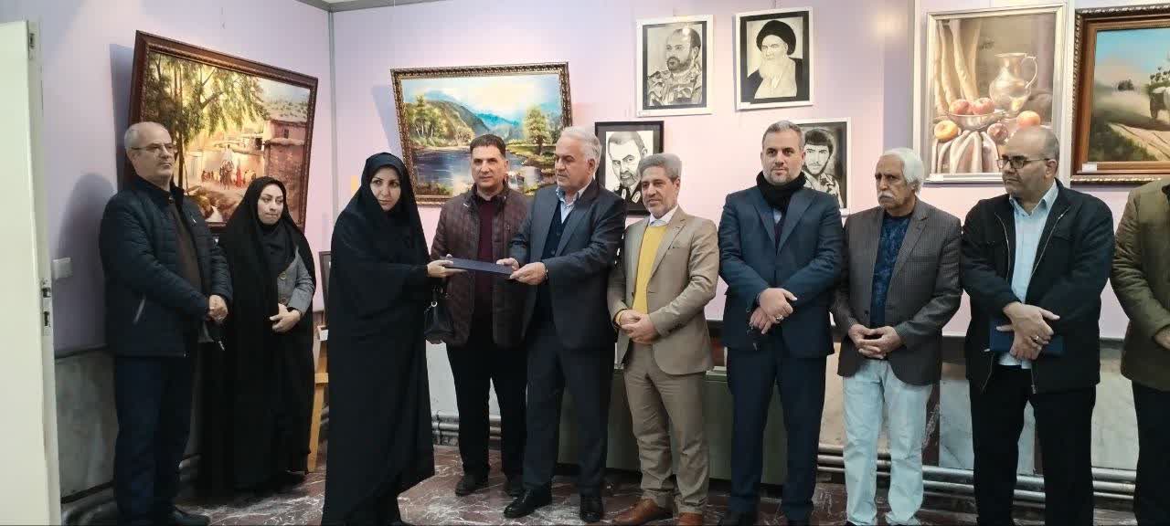 حضور معاون استاندار و فرماندار ویژه در آیین افتتاحیه نمایشگاه نقاشی در نگارخانه اداره فرهنگ و ارشاد اسلامی شهرستان خوی