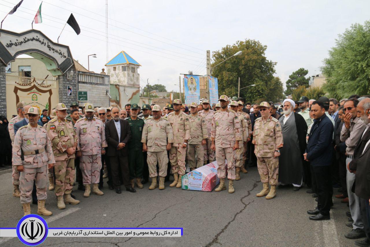 تشییع پیکر مطهر شهید والا مقام علی درستی در شهرستان خوی