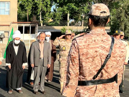 مراسم صبحگاه مشترک نیروهای مسلح با حضور فرماندار ویژه شهرستان خوی