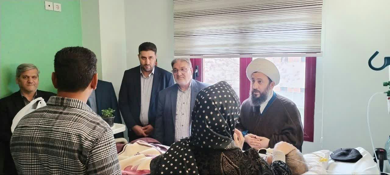 دیدار و عیادت مسولین شهرستان خوی با پدر معظم شهید جابر علی پناهی