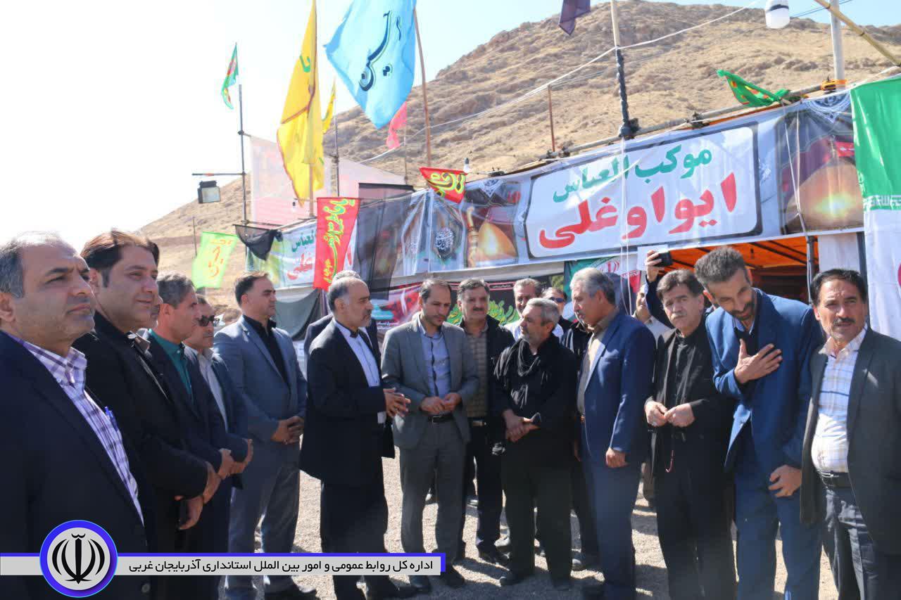 بازدید فرماندار شهرستان خوی از موکب العباس شهر ایواغلی