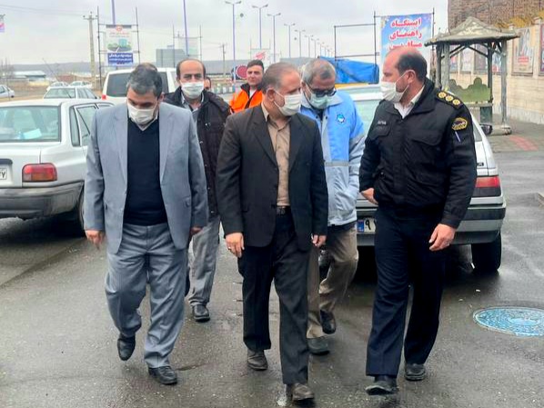 بازدید سرپرست فرمانداری ویژه شهرستان خوی از پلیس راه و پایگاه امداد و نجات جاده ای