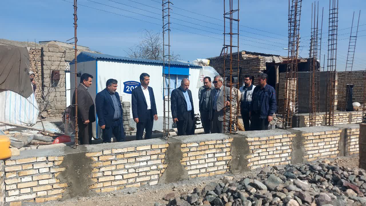 بررسی پیشرفت کار بازسازی روستای کرتای