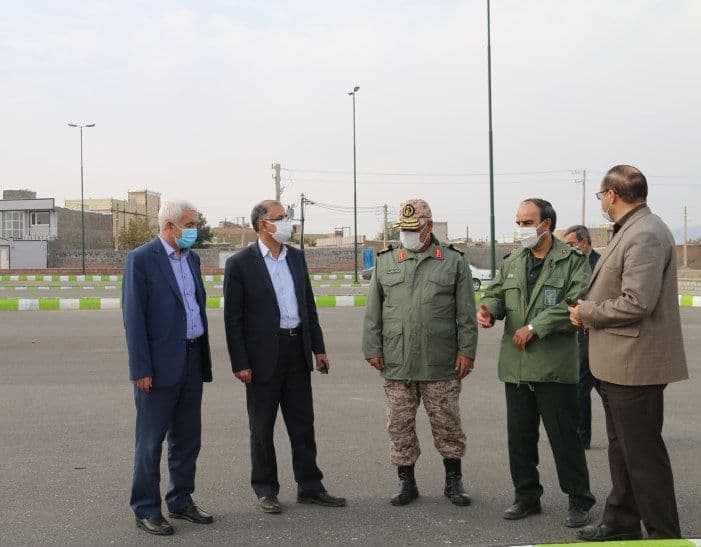 بازدید فرماندار و جمعی از مسئولین شهرستان خوی از پروژه های توانمندسازی سکونتگاه های غیر رسمی