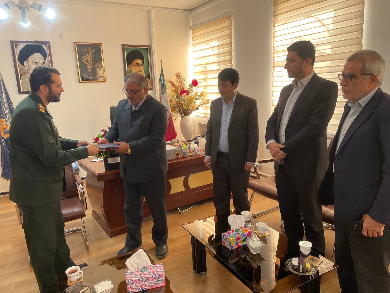 دیدار فرماندار با فرمانده سپاه پاسداران انقلاب اسلامی خوی
