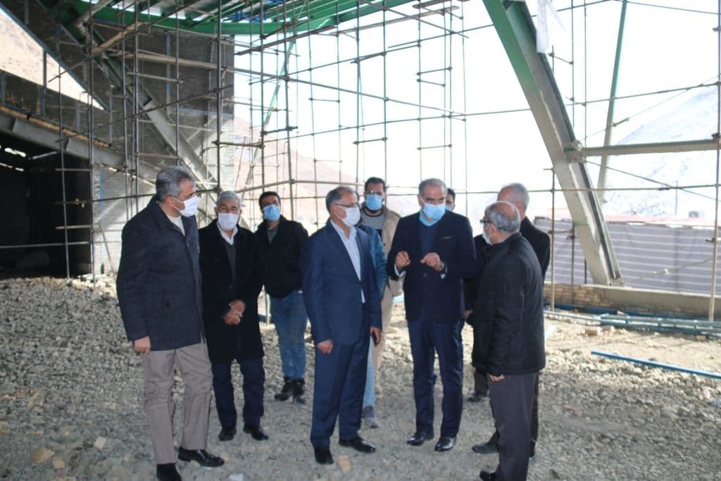 بازدید معاون هماهنگی امور اقتصادی استاندار آذربایجان غربی و فرماندار ویژه شهرستان خوی از مراحل احداث پایانه مرزی رازی