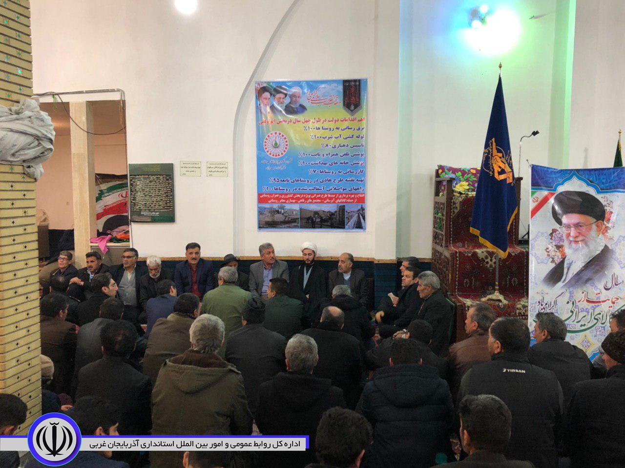 دیدارفرماندار شهرستان خوی با مردم بخش ایواوغلی