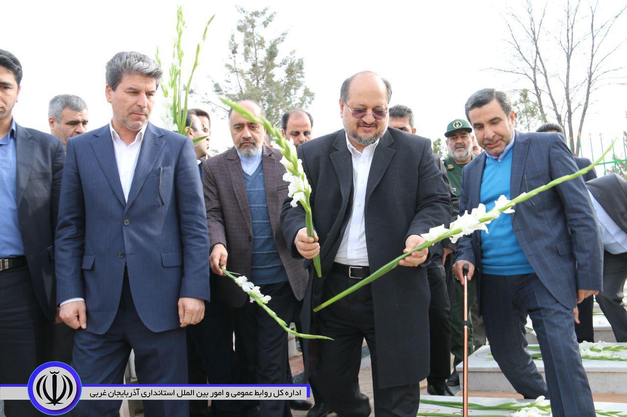 سفر وزیر تعاون، کار و رفاه اجتماعی و استاندار آذربایجان غربی به شهرستان خوی