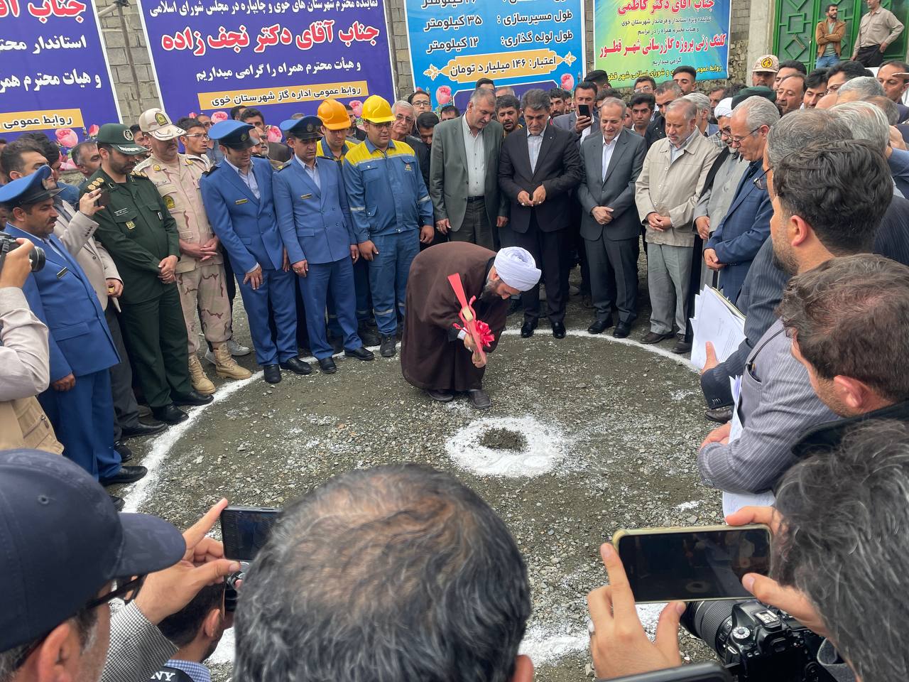 آغاز عملیات اجرایی گازرسانی شهر قطور