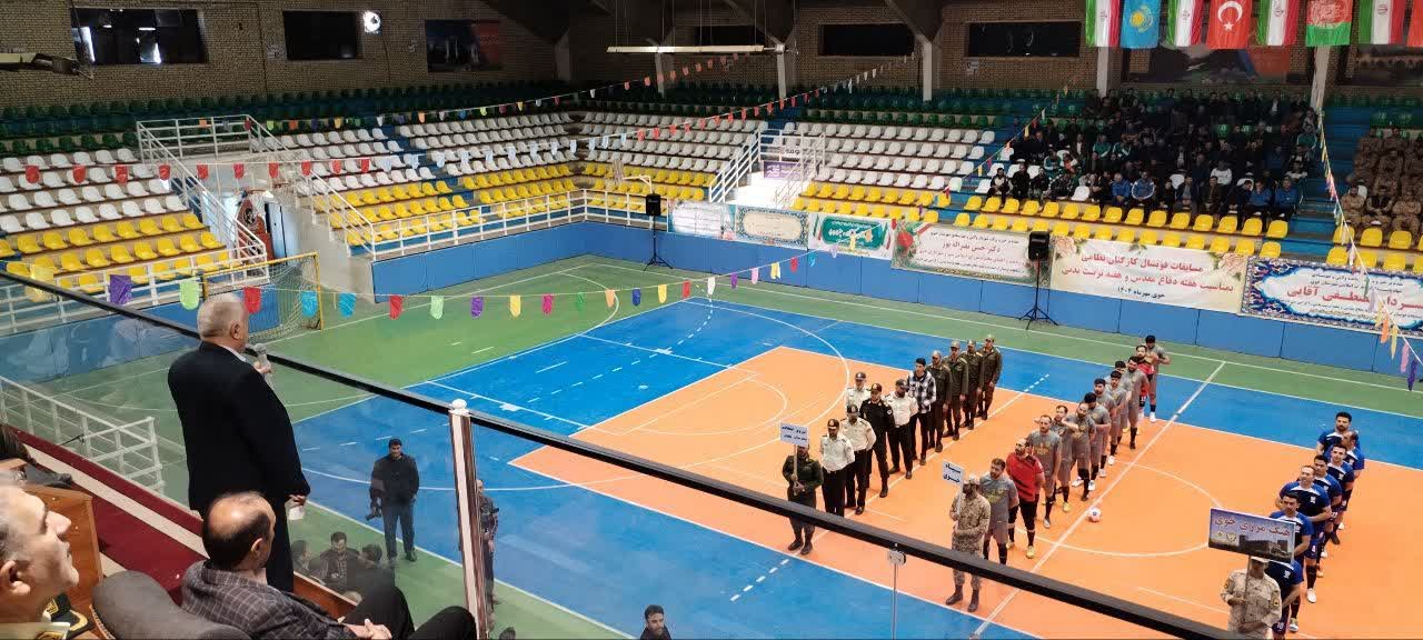 آغاز مسابقات فوتسال نیروهای مسلح در خوی با حضور فرماندار ویژه خوی