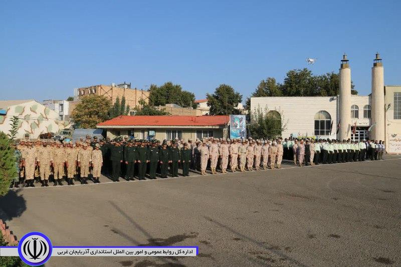 برگزاری صبحگاه مشترک نیروهای مسلح بمناسبت هفته نیروی انتظامی در شهرستان خوی