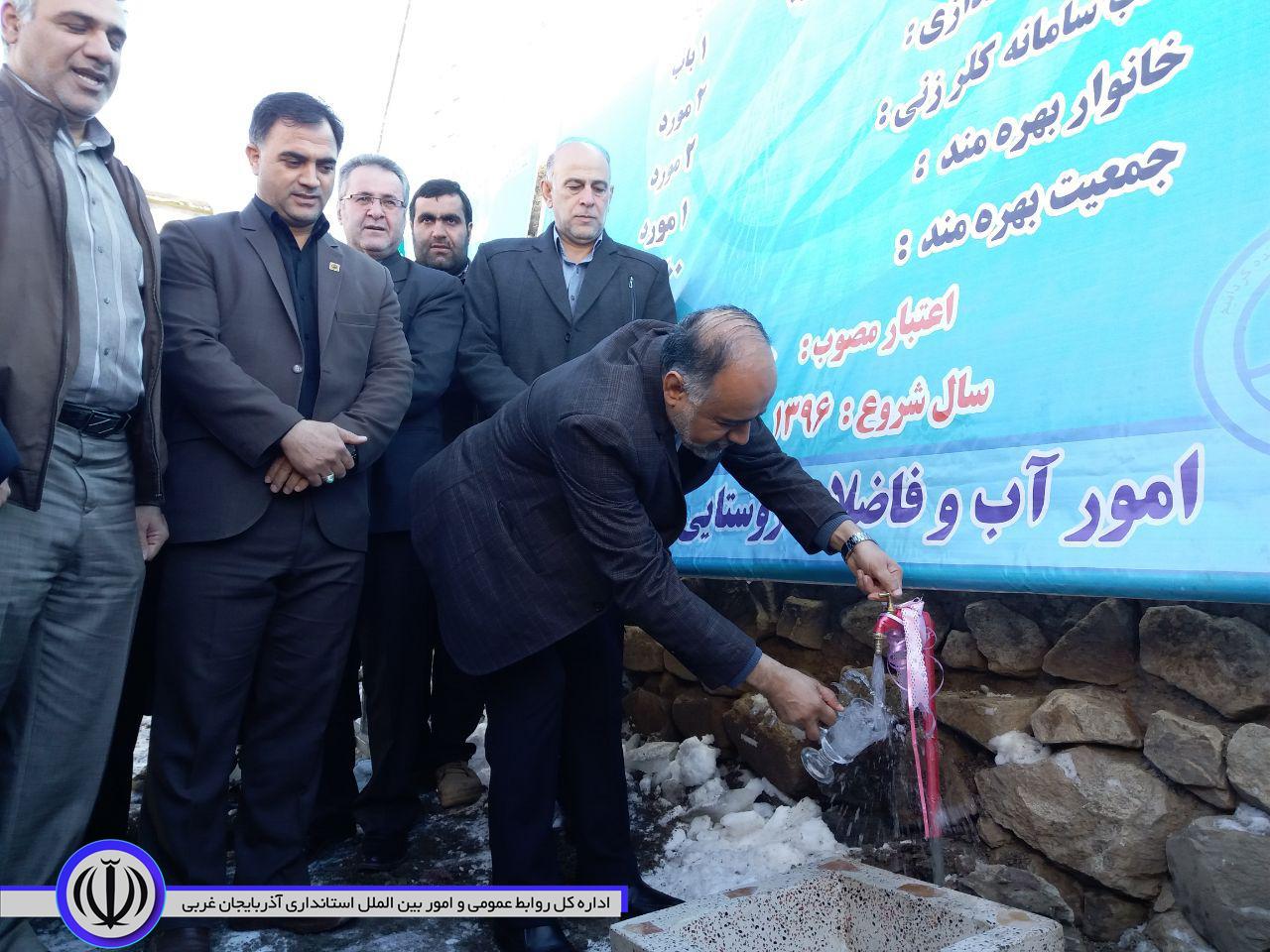 افتتاح چندین پروژه عمران شهری و روستایی با حضور فرماندار شهرستان خوی در بخش صفائیه